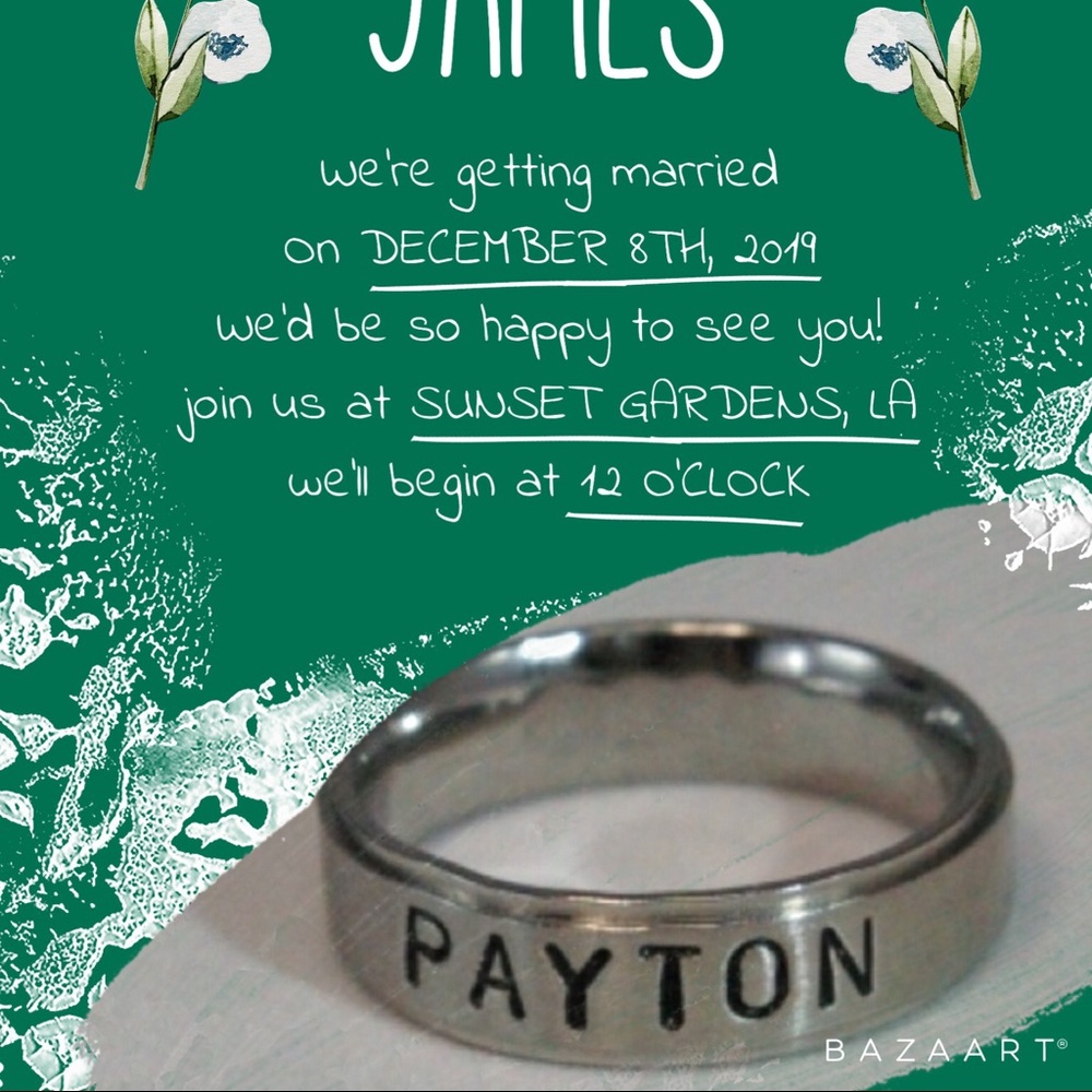 Name Rings - You Personalize - Picture 1 of 2